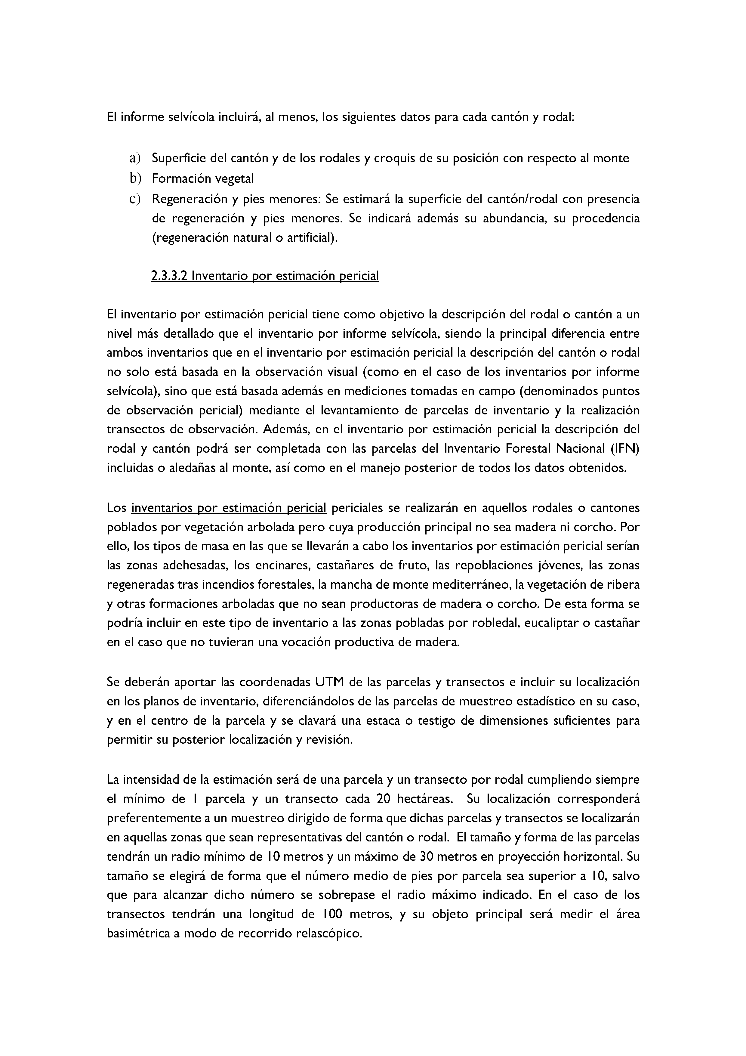 ANEXO - INSTRUCCIONES DE ORDENACIÓN DE LOS PROYECTOS DE ORDENACIÓN DE MONTES Pag 87