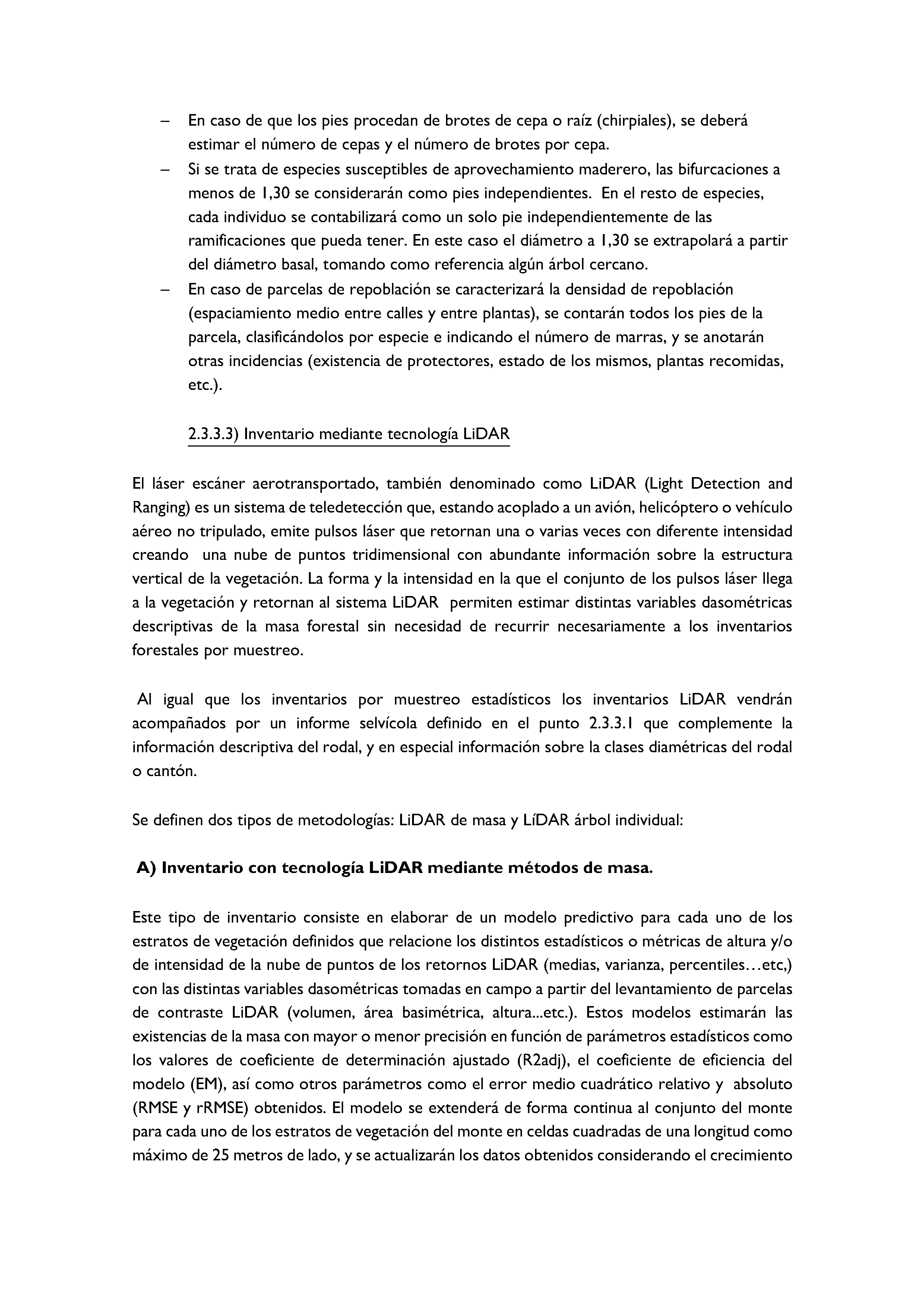 ANEXO - INSTRUCCIONES DE ORDENACIÓN DE LOS PROYECTOS DE ORDENACIÓN DE MONTES Pag 89