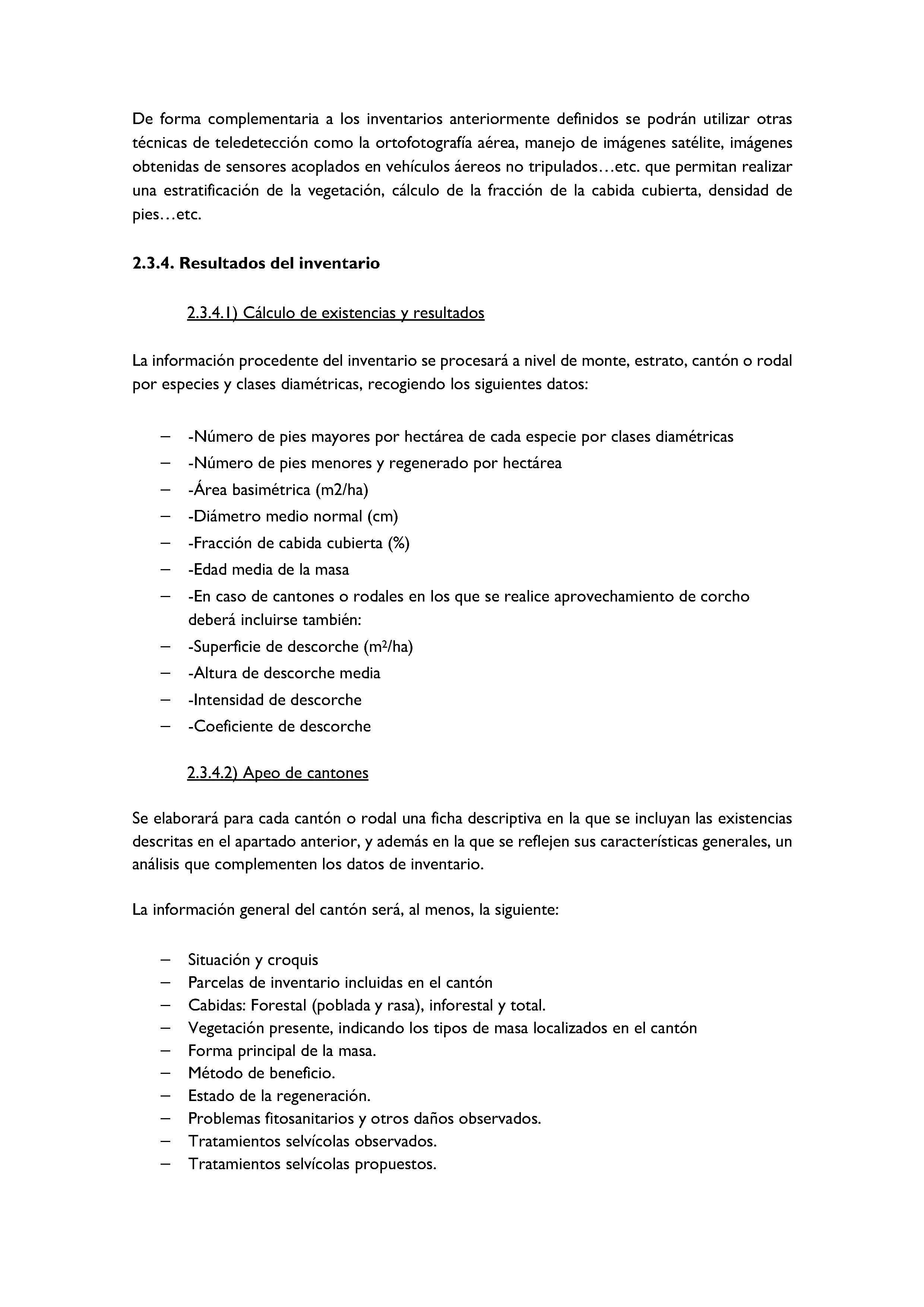 ANEXO - INSTRUCCIONES DE ORDENACIÓN DE LOS PROYECTOS DE ORDENACIÓN DE MONTES Pag 92