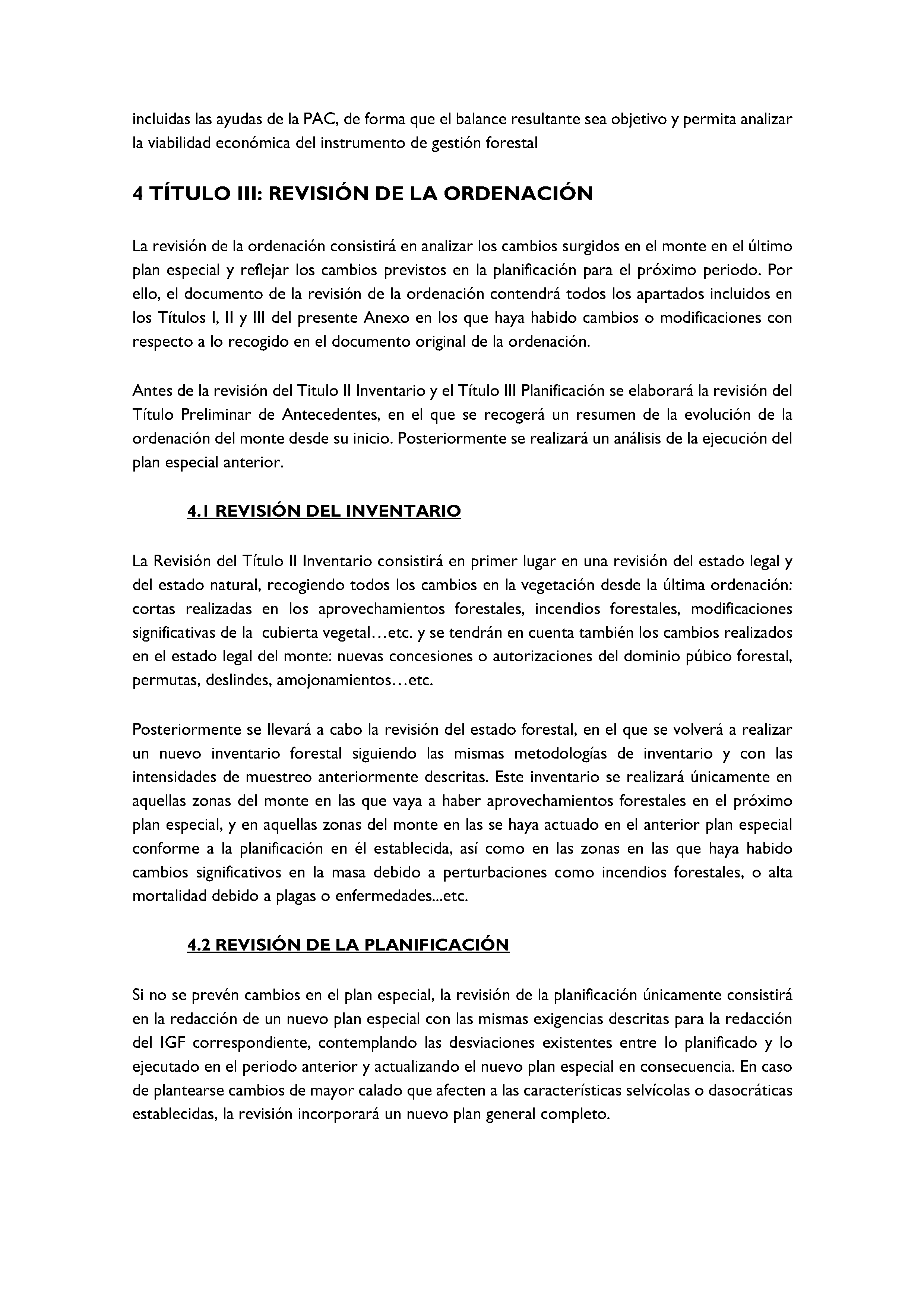 ANEXO - INSTRUCCIONES DE ORDENACIÓN DE LOS PROYECTOS DE ORDENACIÓN DE MONTES Pag 98