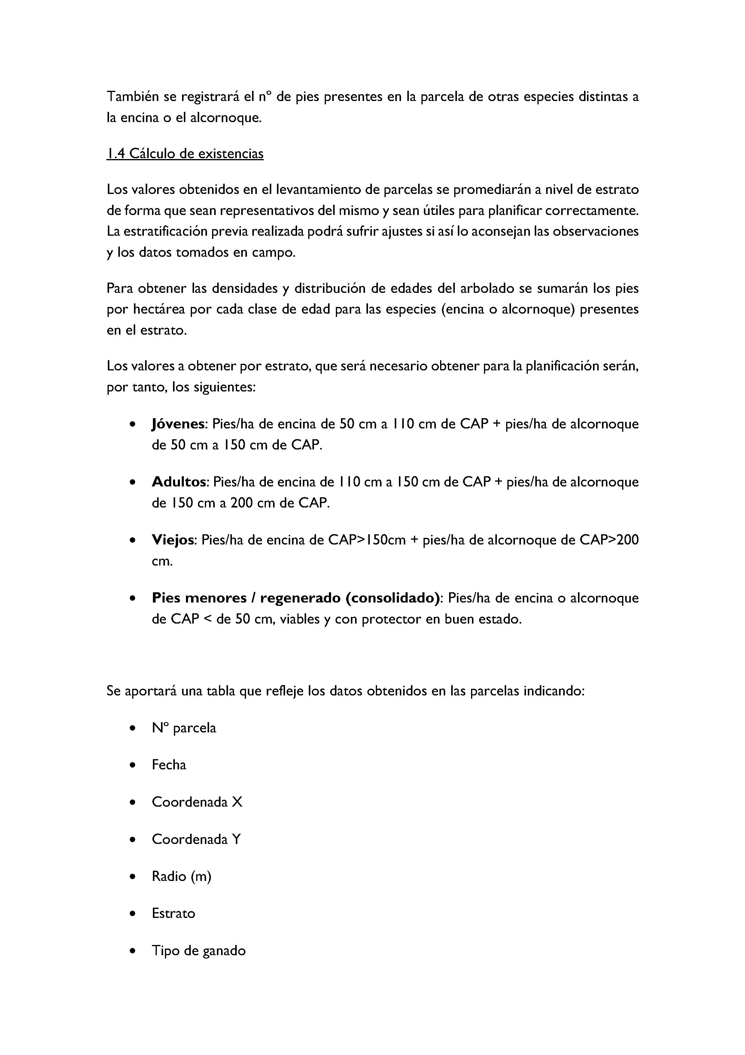 ANEXO - INSTRUCCIONES DE ORDENACIÓN DE LOS PROYECTOS DE ORDENACIÓN DE MONTES Pag 104