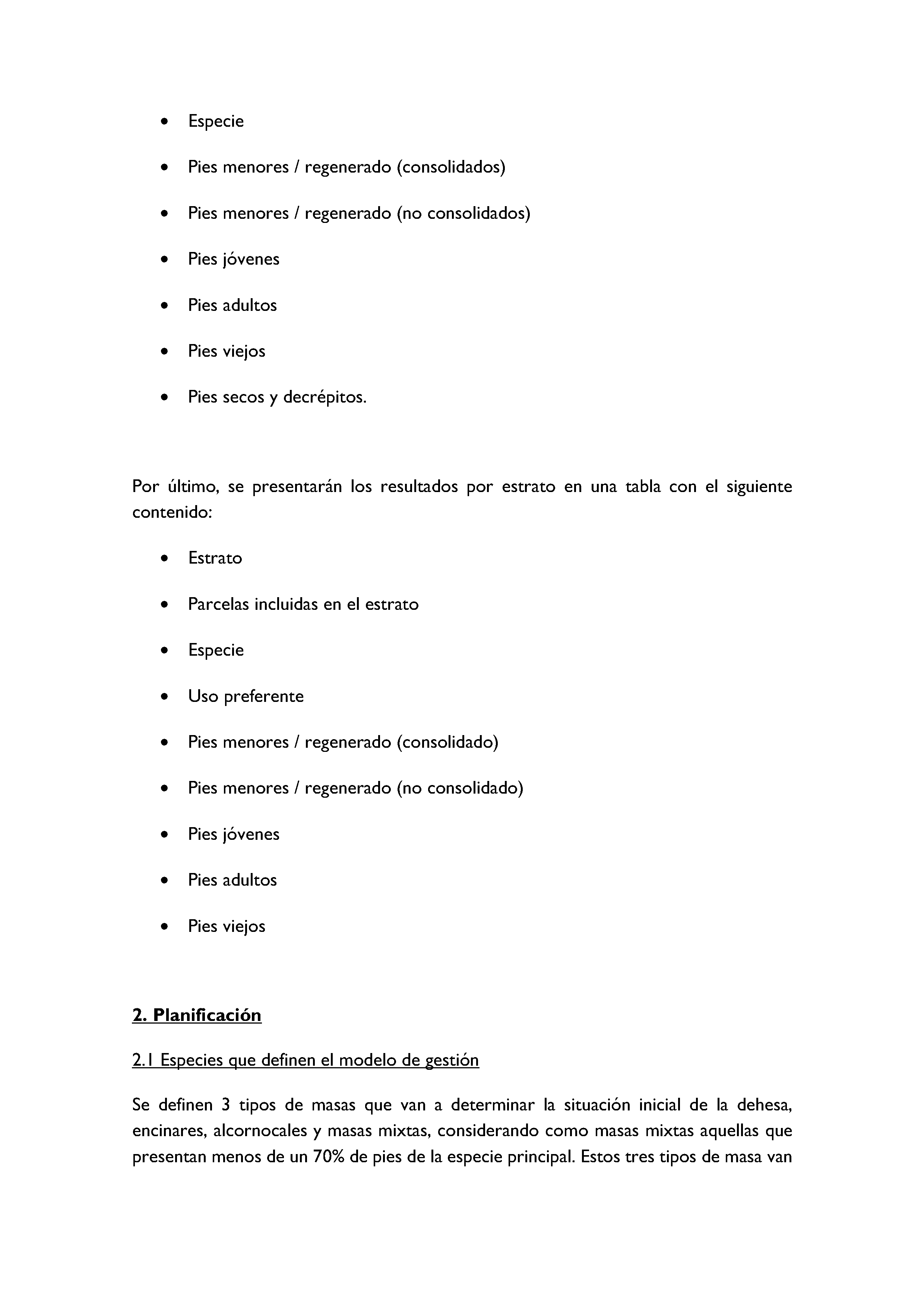 ANEXO - INSTRUCCIONES DE ORDENACIÓN DE LOS PROYECTOS DE ORDENACIÓN DE MONTES Pag 105