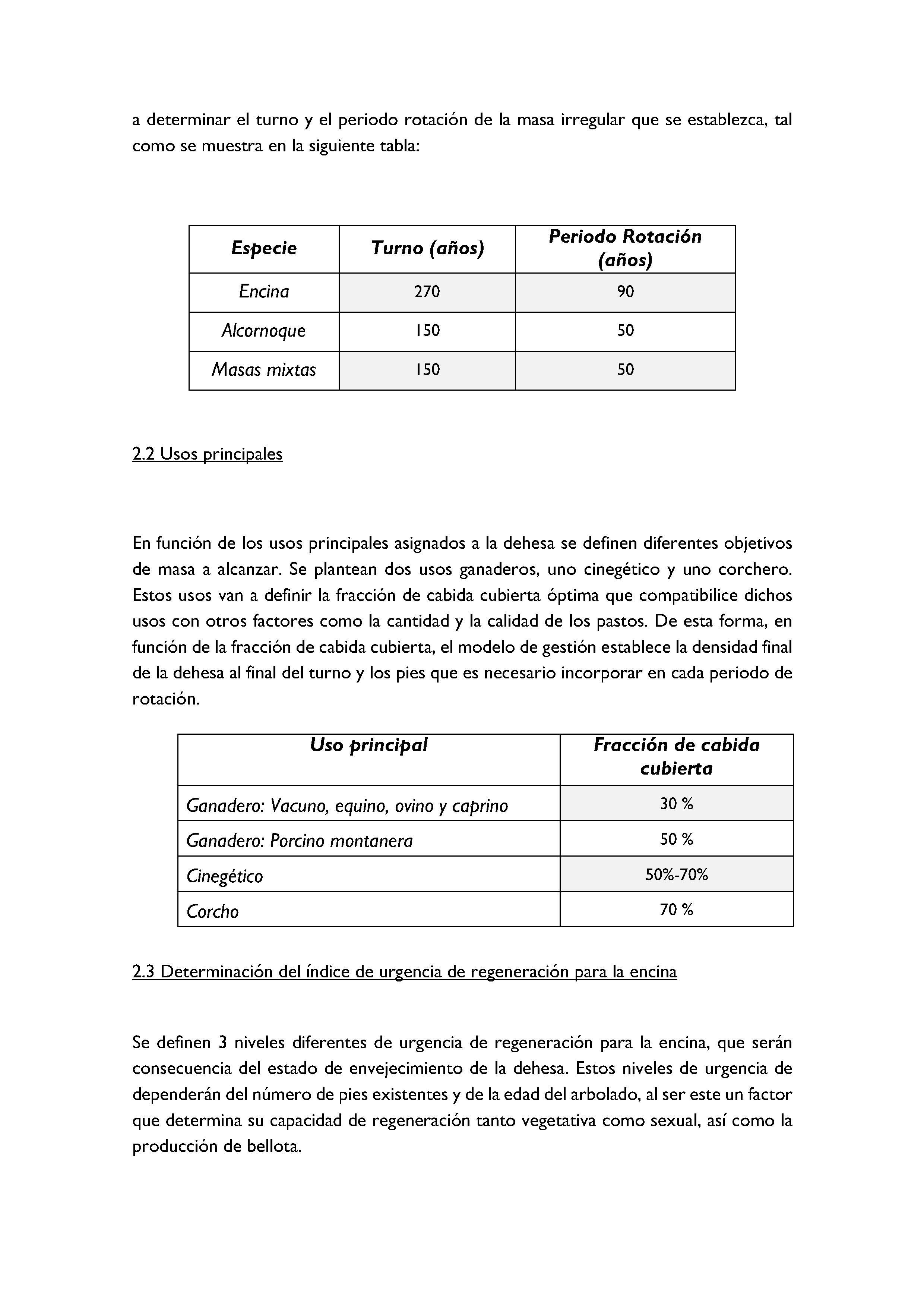 ANEXO - INSTRUCCIONES DE ORDENACIÓN DE LOS PROYECTOS DE ORDENACIÓN DE MONTES Pag 106
