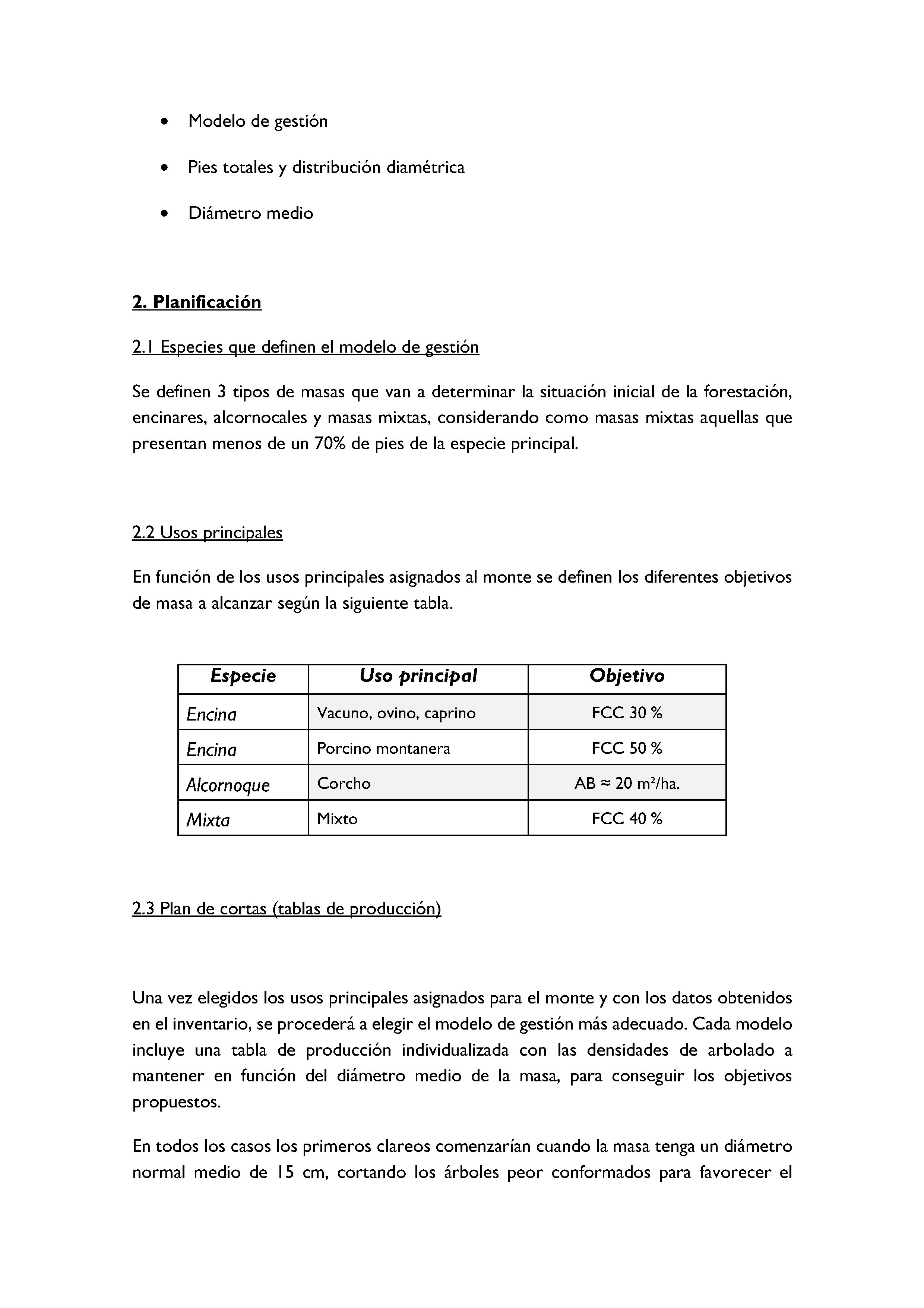 ANEXO - INSTRUCCIONES DE ORDENACIÓN DE LOS PROYECTOS DE ORDENACIÓN DE MONTES Pag 114