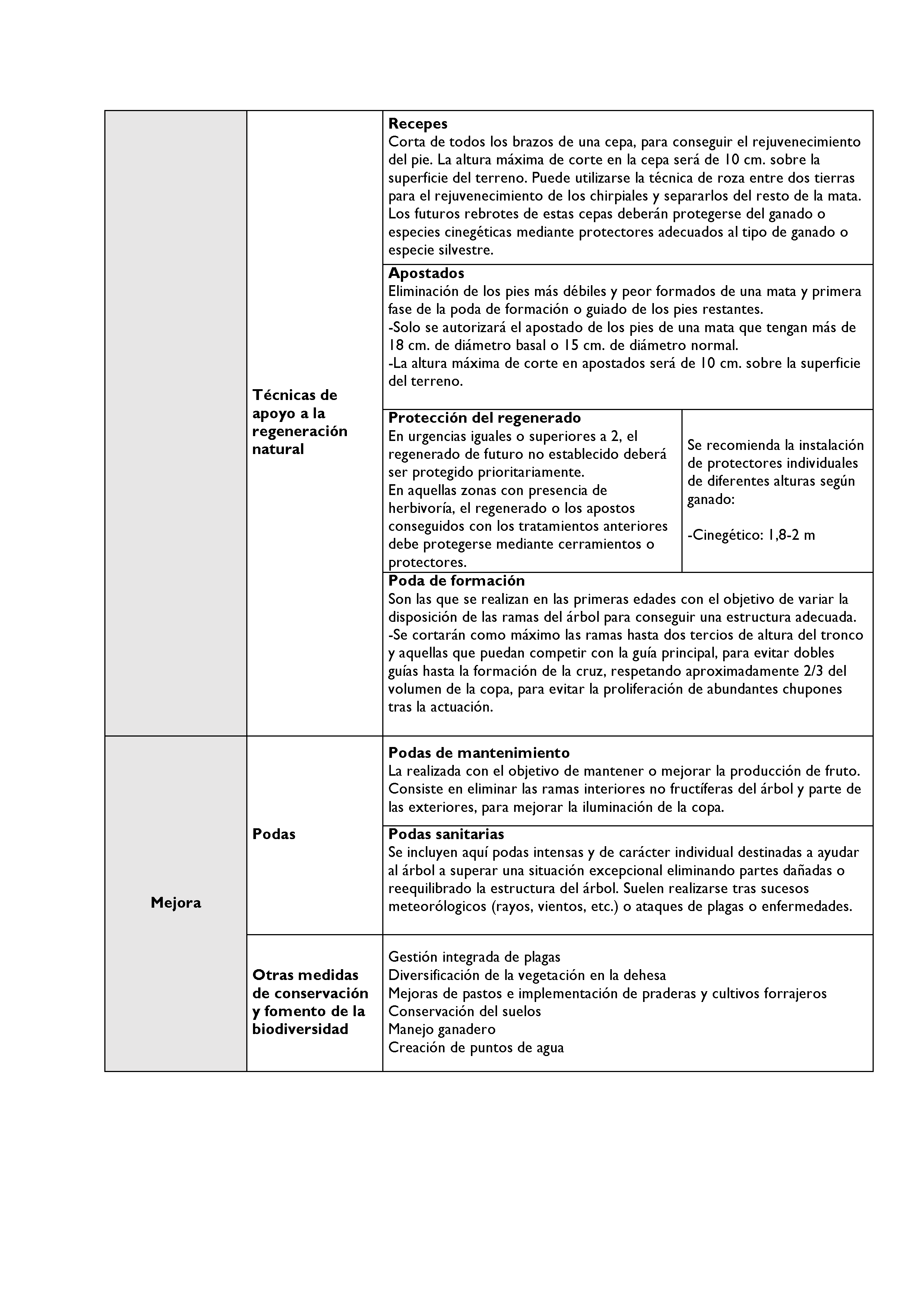 ANEXO - INSTRUCCIONES DE ORDENACIÓN DE LOS PROYECTOS DE ORDENACIÓN DE MONTES Pag 132