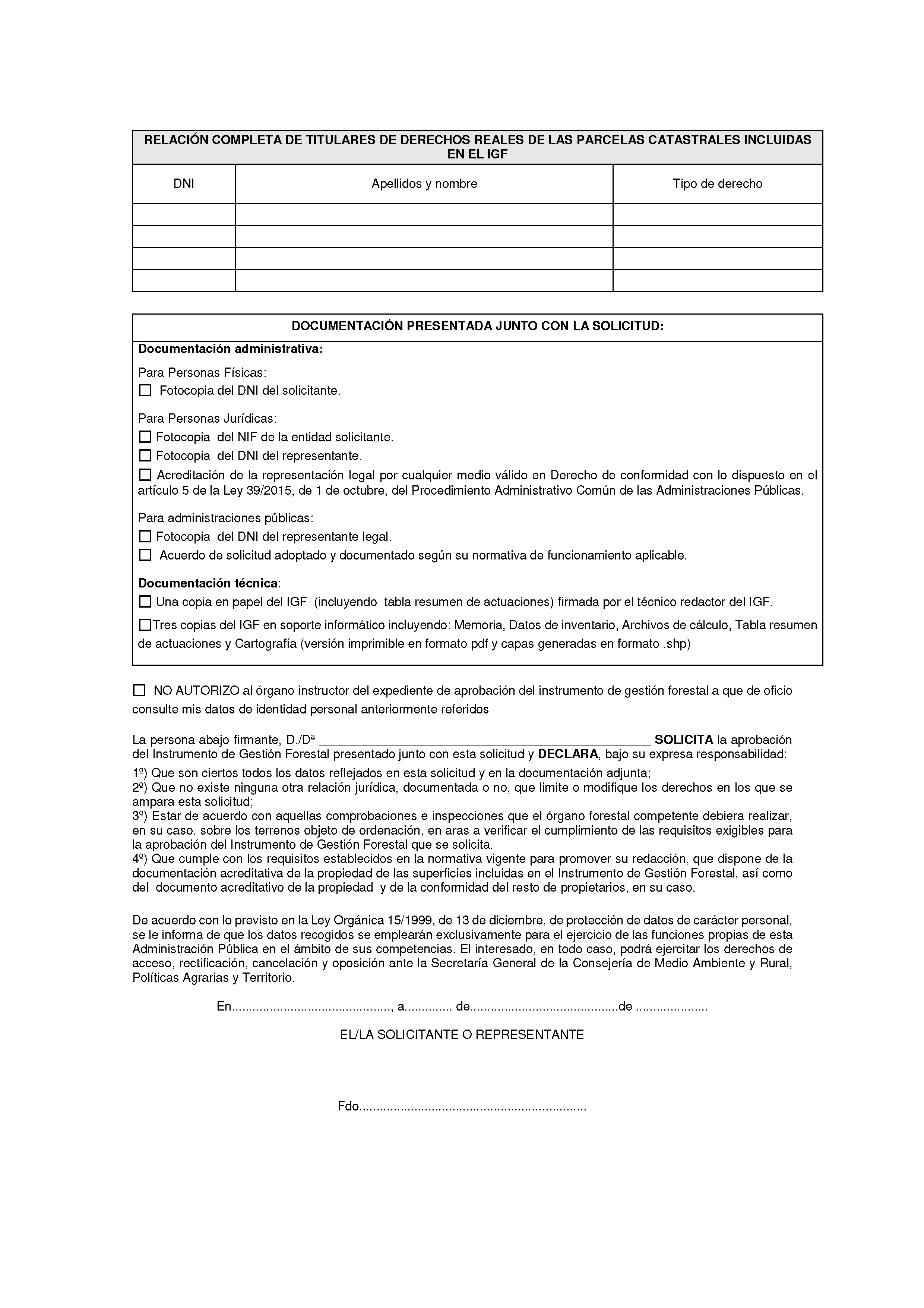 ANEXO - INSTRUCCIONES DE ORDENACIÓN DE LOS PROYECTOS DE ORDENACIÓN DE MONTES Pag 142