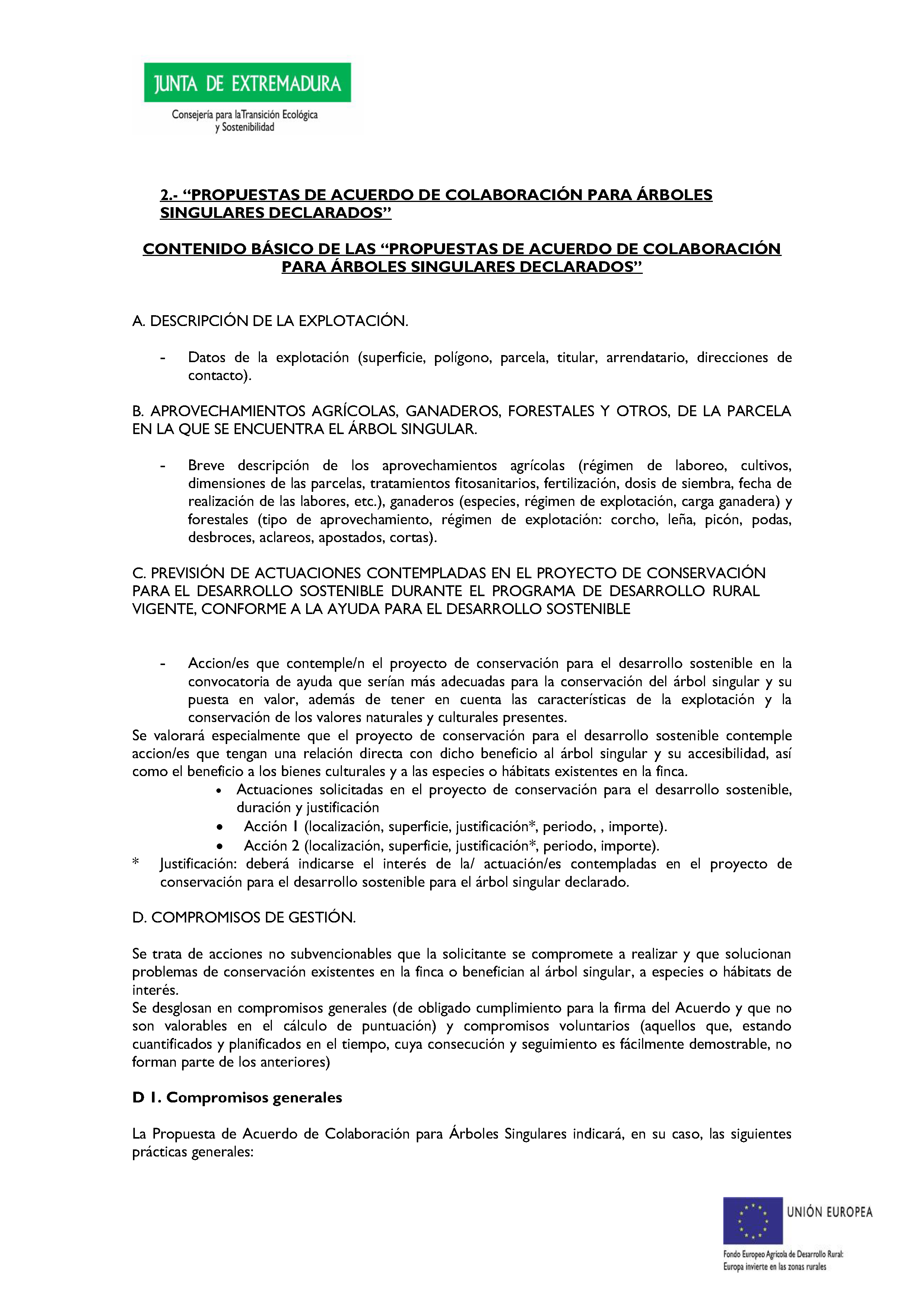 ANEXO VIII 1. PROPUESTA DE ACUERDO DE COLABORACIÓN PARA EL DESARROLLO SOSTENIBLE Pag 5