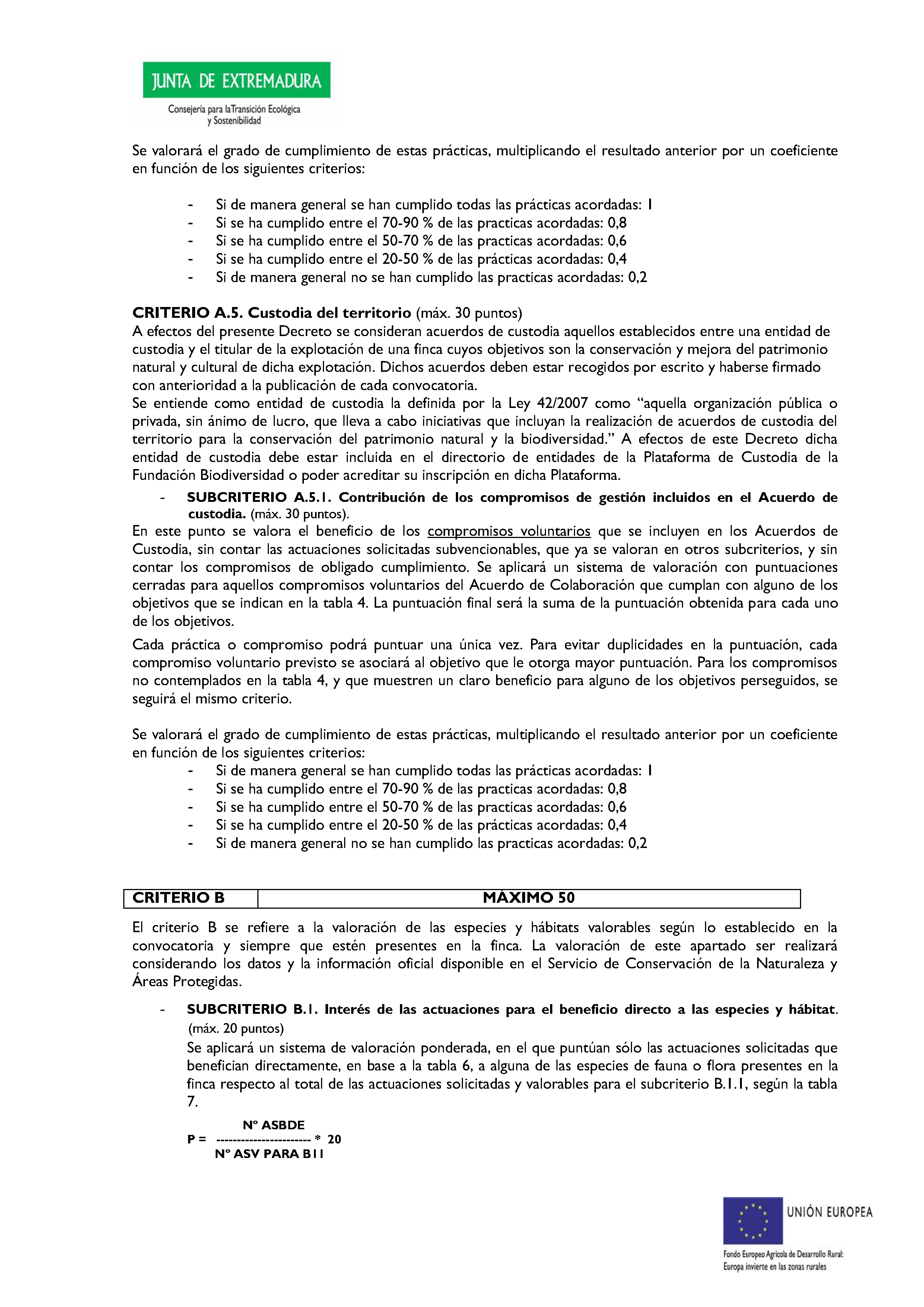 ANEXO VII CRITERIOS DE OTORGAMIENTO DE LA SUBVENCIÓN Pag 7