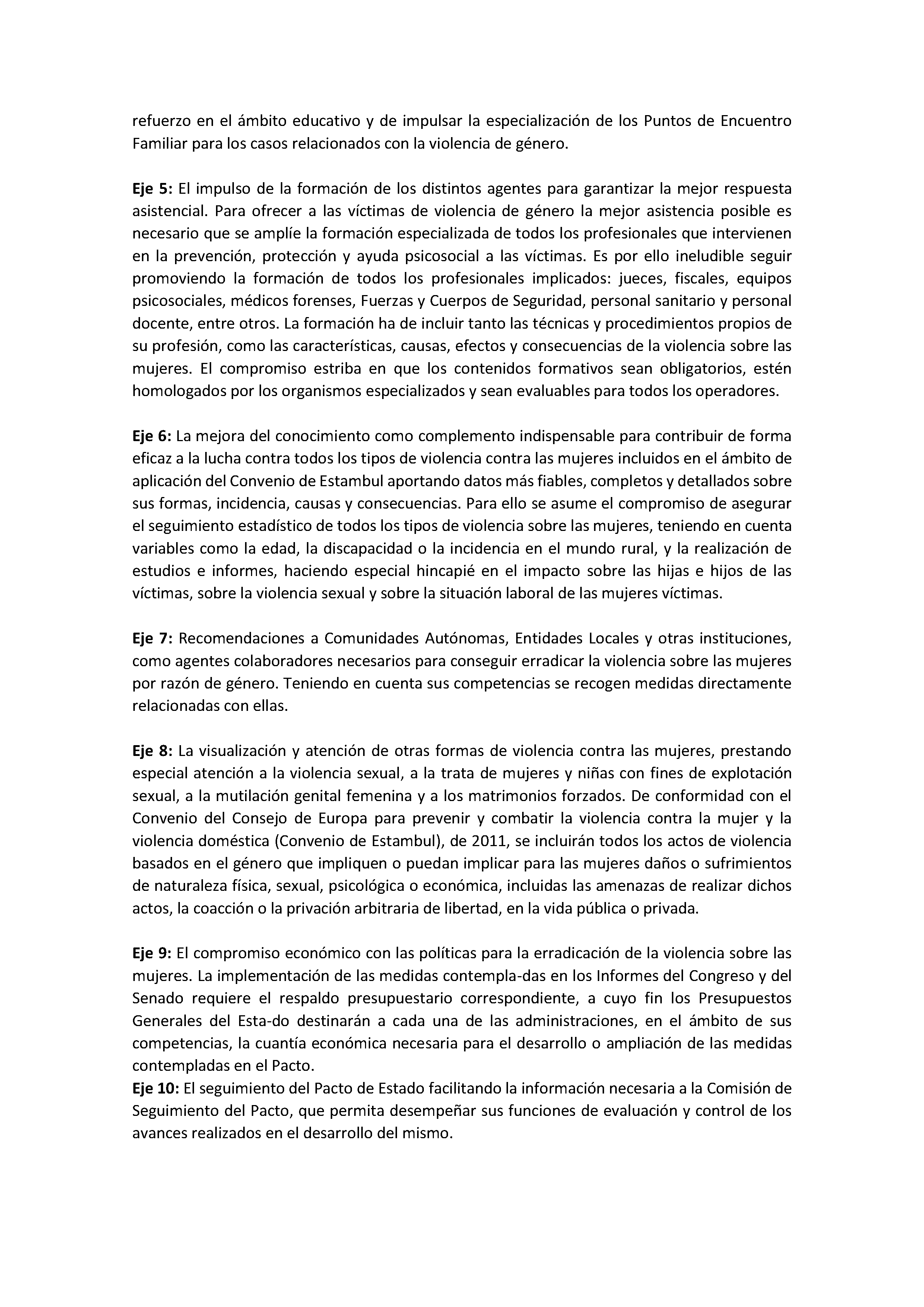 ANEXO I. EJES PACTO DE ESTADO Pag 2