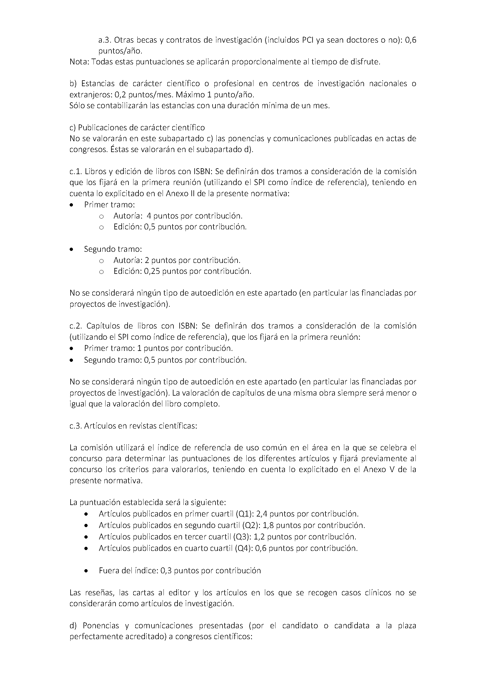 NORMATIVA DE CONTRATACION DEL PROFESORADO EN REGIMEN LABORAL DE LA UNIVERSIDAD DE EXTREMADURA (2022) Pag 18