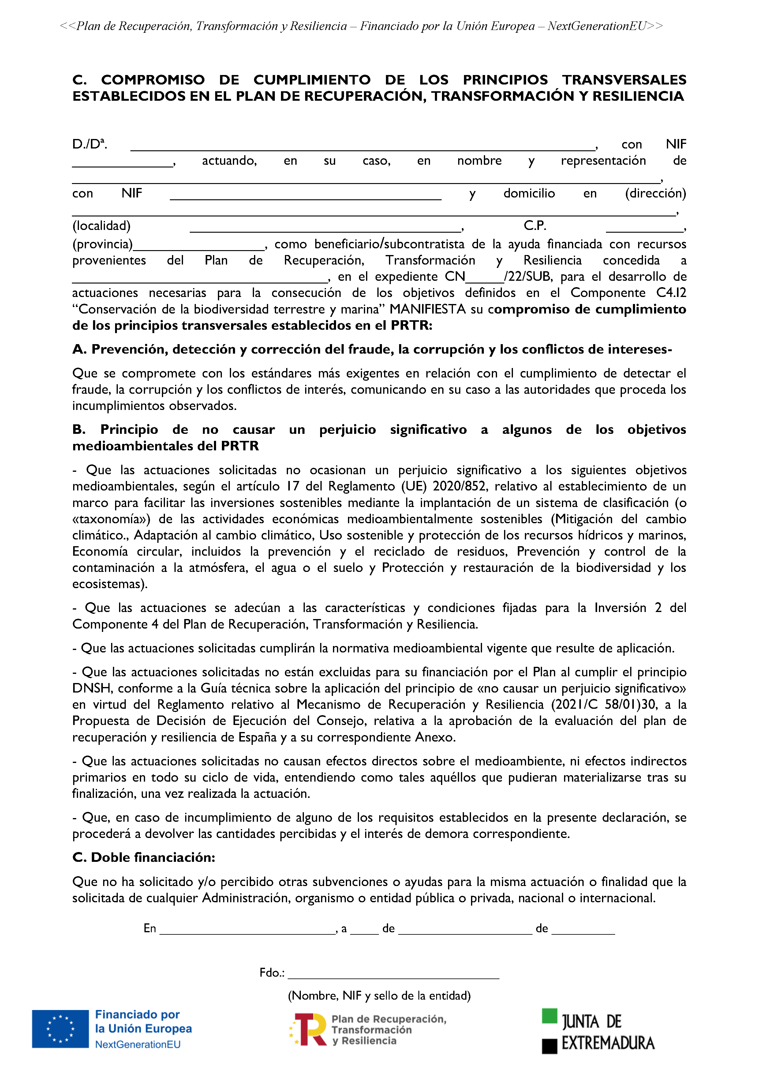 ANEXO VI MODELOS DE DECLARACION PAG. 3