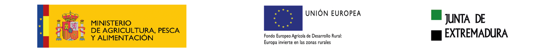 LOGO MINISTERIO DE AGRICULTURA, PESCA Y ALIMENTACIÓN - UNION EUROPEA - JUNTA DE EXTREMADURA