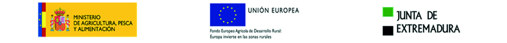 LOGO MINISTERIO DE AGRICULTURA, PESCA Y ALIMENTACION - UNION EUROPEA - JUNTA DE EXTREMADURA