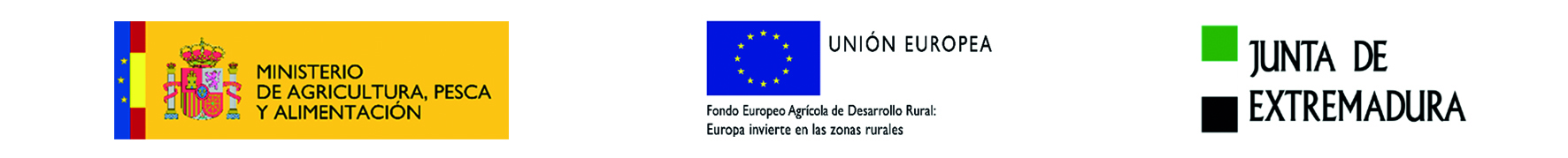 LOGO DEL MINISTERIO DE AGRICULTURA, PESCA Y ALIMENTACIÓN - UNION EUROPEA - JUNTA DE EXTREMADURA