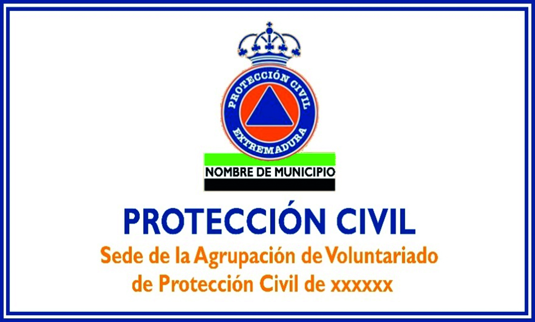 DISTINTIVO PROTECCION CIVIL CON INSCRIPCION