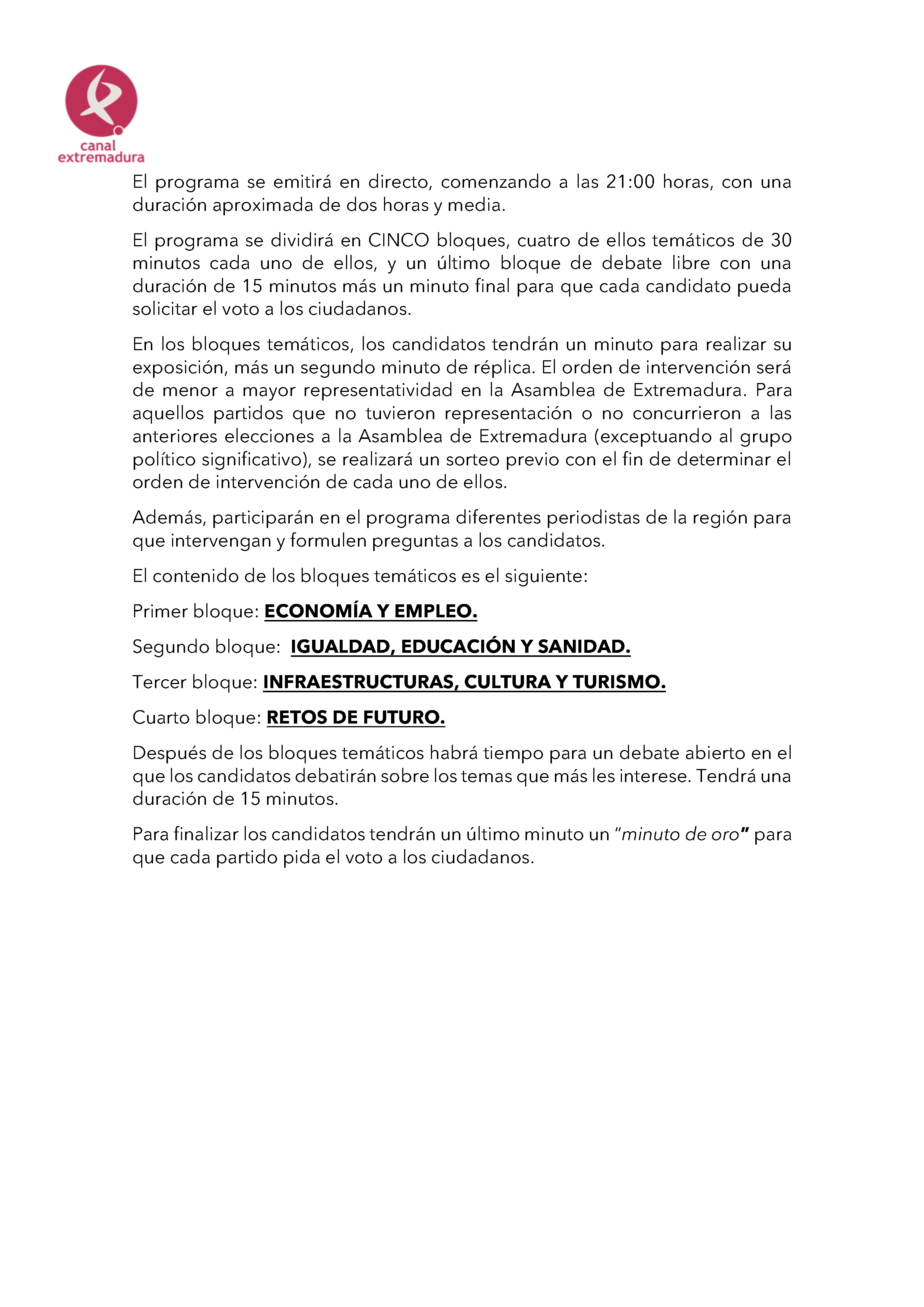PLAN DE COBERTURA INFORMATIVA DE CANAL EXTREMADURA Pag 8