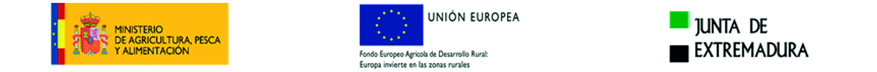 LOGO UNION EUROPEA - JUNTA DE EXTREMADURA - MINISTERIO DE AGRICULTURA, PESCA Y ALIMENTACION