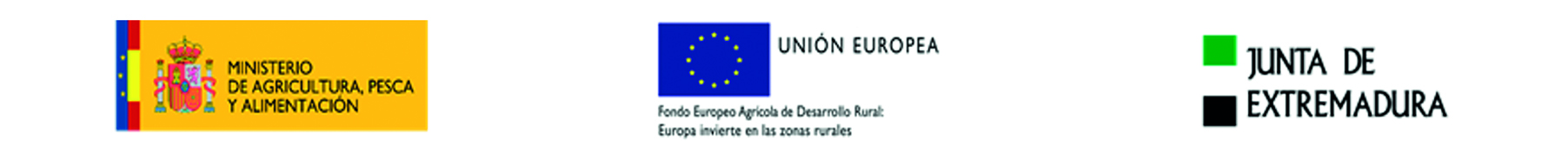 LOGO MINISTERIO DE AGRICULTURA, PESCA Y ALIMENTACIÓN - UNION EUROPEA - JUNTA DE EXTREMADURA