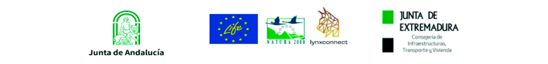 LOGO JUNTA DE ANDALUCIA - UNION EUROPEA - NATURA - LYNXCONNECT - JUNTA DE EXTREMADURA